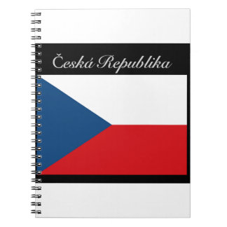 Caderno Espiral Česká republika vlajka