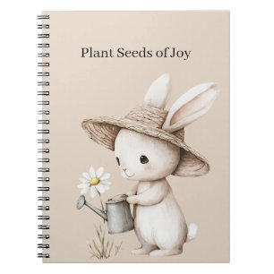 Caderno Espiral Cesta de Flores de Guaxinim Fofinho Sementes de Al