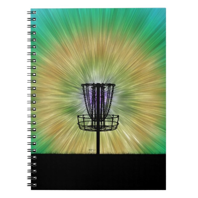 Caderno Espiral Cesta de Golfe de Disco Secundário (Frente)