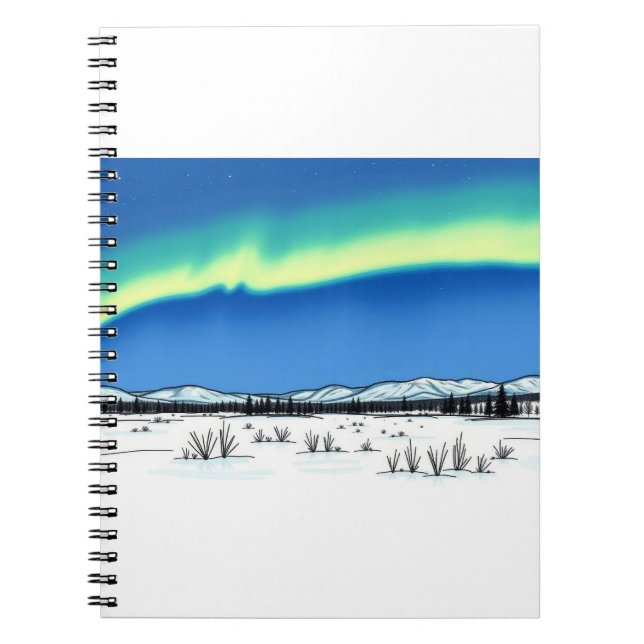 Caderno Espiral Céu de néon (Frente)
