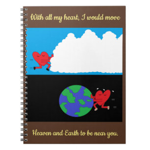 Caderno Espiral Céu e Terra em movimento: 6,5" x 8,75"