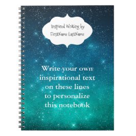 Caderno Espiral Céu Estrelado Escrita Inspiradora