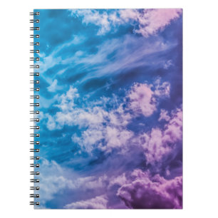 Caderno Espiral Céu surreal, abstrato de arte sonhadora.
