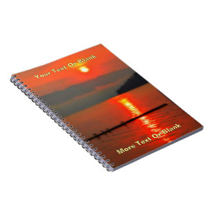 Caderno Espiral Céu Vermelho De Manhã