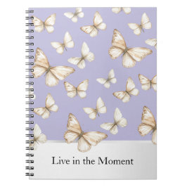 Caderno Espiral Céus de Lavanda & Borboletas