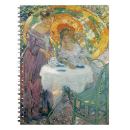 Caderno Espiral Chá à tarde de 1910 por Richard Emile Miller