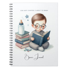 Caderno Espiral Chá de Bebê Temático de Livros: Nosso Próximo Capí