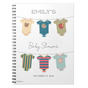Caderno Espiral Chá de fraldas Sesame Pals Bodyfatos