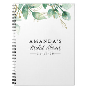 Caderno Espiral Chá de panela Eucalyptus Verde 