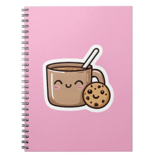 Caderno Espiral Chá e Biscoito