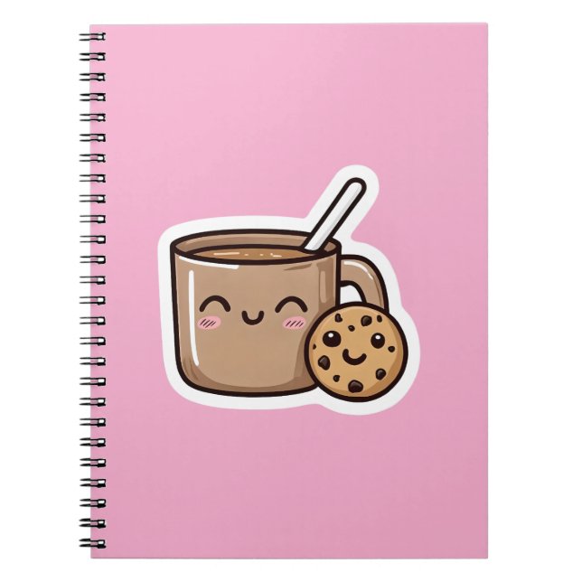Caderno Espiral Chá e Biscoito  (Frente)