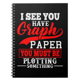 Caderno Espiral Chalaça do papel de gráfico da matemática