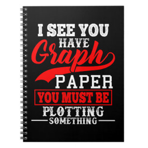 Caderno Espiral Chalaça do papel de gráfico da matemática