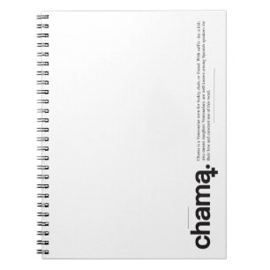 Caderno Espiral Chama Black and White Notebook