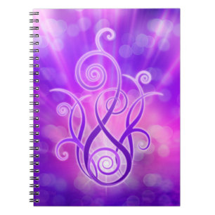 Caderno Espiral Chama Violeta/Fogo Violeta