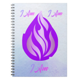 Caderno Espiral Chama Violeta Sagrada - Eu Sou