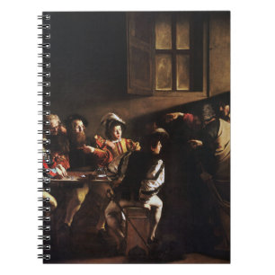 Caderno Espiral Chamada Do Santo Matthew Por Caravaggio