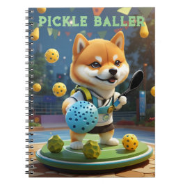 Caderno Espiral Chamador Personalizado de Coleta de Pickleball