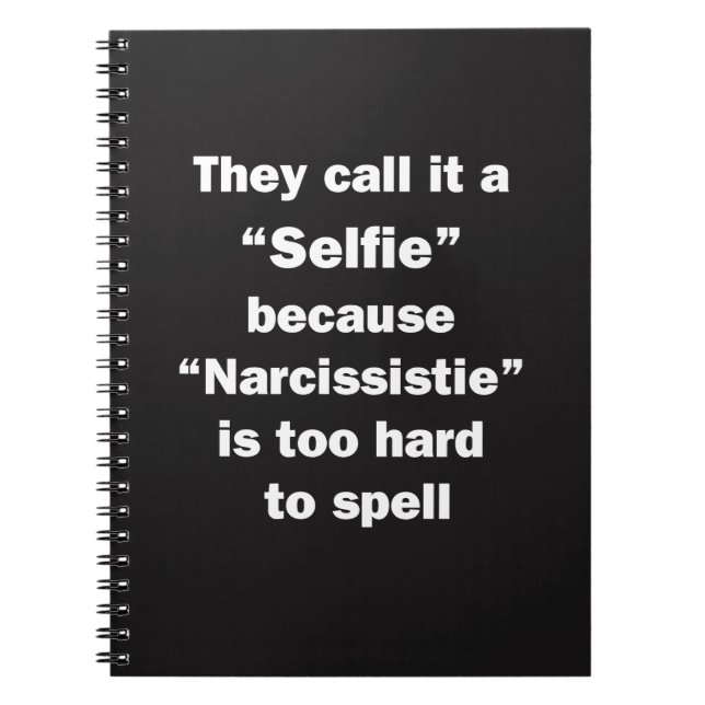 Caderno Espiral Chamam-Lhe Selfie (Frente)