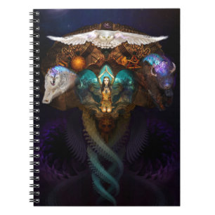 Caderno Espiral Chamando os animais do espírito