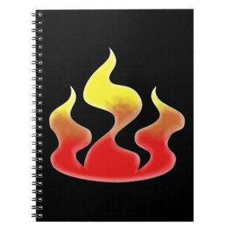 Caderno Espiral Chamas