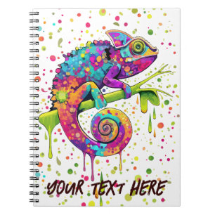 Caderno Espiral Chameleon Paint mantém estilo aquarela