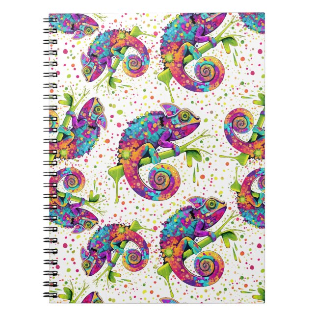 Caderno Espiral Chameleon Paint mantém estilo aquarela (Frente)