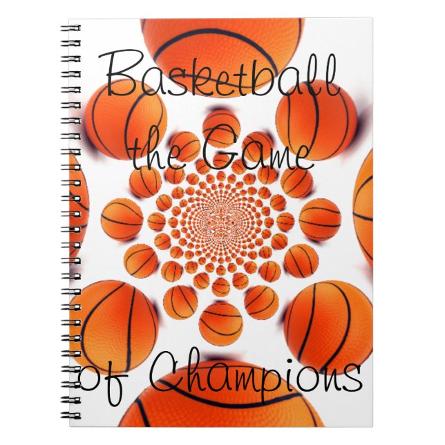 Caderno Espiral Champion Court Vision: Jogo de basquete para campe (Frente)