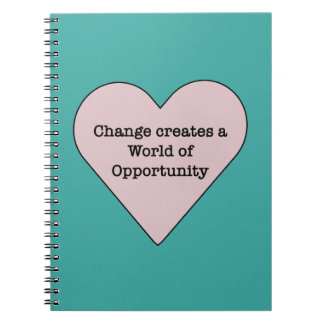 Caderno Espiral Change creates