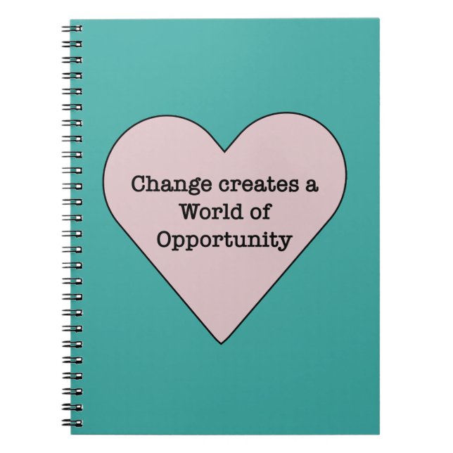 Caderno Espiral Change creates (Frente)