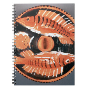 Caderno Espiral Chapeie a descrição de dois peixes, 350 BC