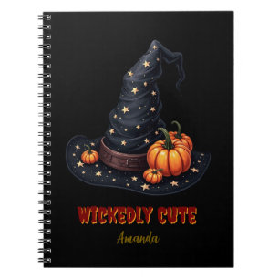 Caderno Espiral Chapéu de Bruxa Lindamente Malvado Personalizado