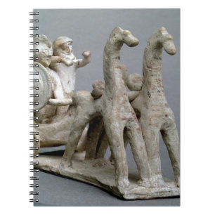 Caderno Espiral Chariot e cavalos, do túmulo da princesa Nefe