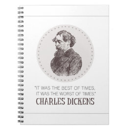 Caderno Espiral Charles Dickens Portrait e Cote