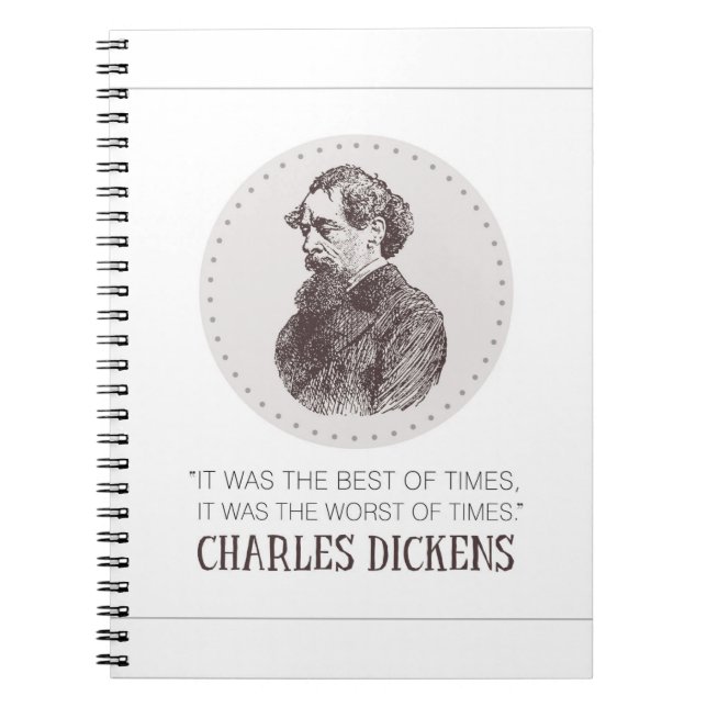 Caderno Espiral Charles Dickens Portrait e Cote (Frente)