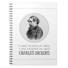 Caderno Espiral Charles Dickens Portrait e Cote