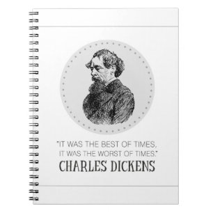 Caderno Espiral Charles Dickens Portrait e Cote