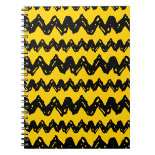 Caderno Espiral Charlie Brown Zig Zag Pattern