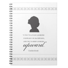 Caderno Espiral Charlotte Bronte - Continue Olhando Para Cima - Br