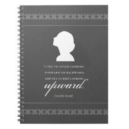 Caderno Espiral Charlotte Bronte - Continue Olhando Para Cima - Pr