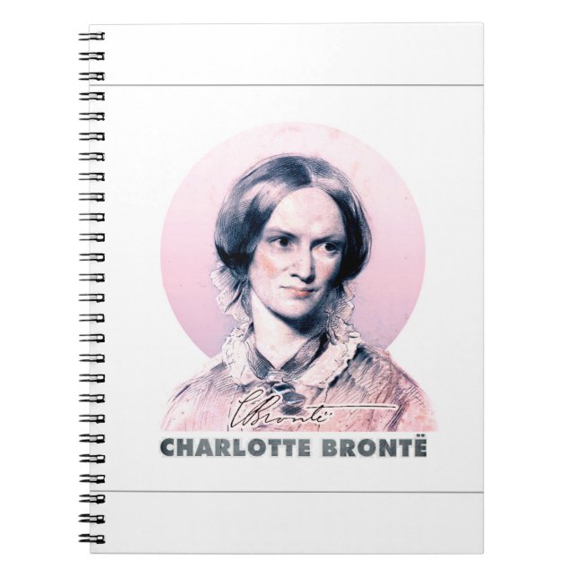 Caderno Espiral Charlotte Bronte Pink Richmond - Retrato de Pintur (Frente)