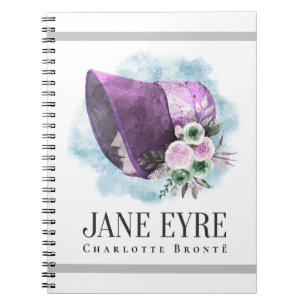Caderno Espiral Charlotte Bronte Retrato de Richmond com Flores