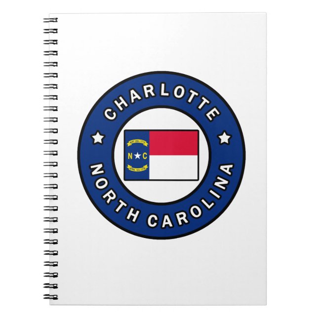 Caderno Espiral Charlotte North Carolina (Frente)