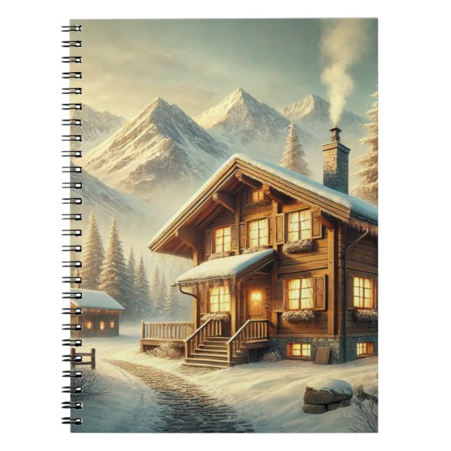 Caderno Espiral Charme alpino (Frente)