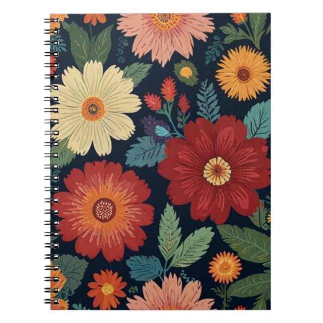 Caderno Espiral Charming Floral (Frente)