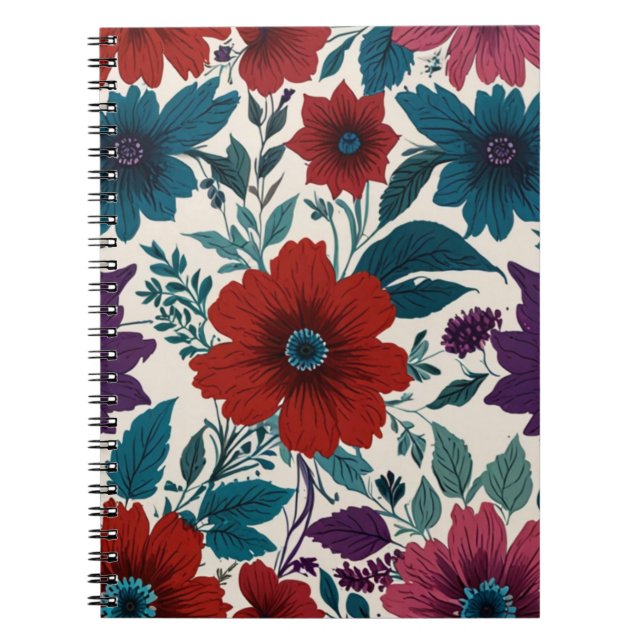 Caderno Espiral Charming Floral (Frente)