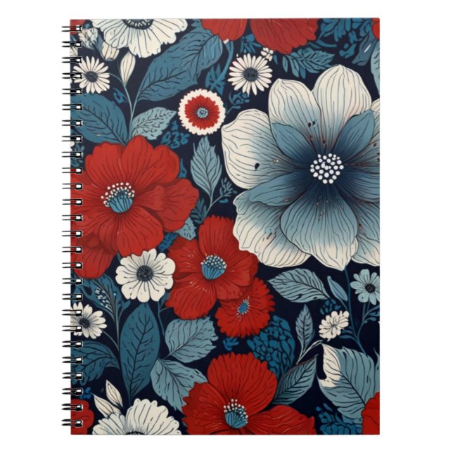 Caderno Espiral Charming Floral (Frente)