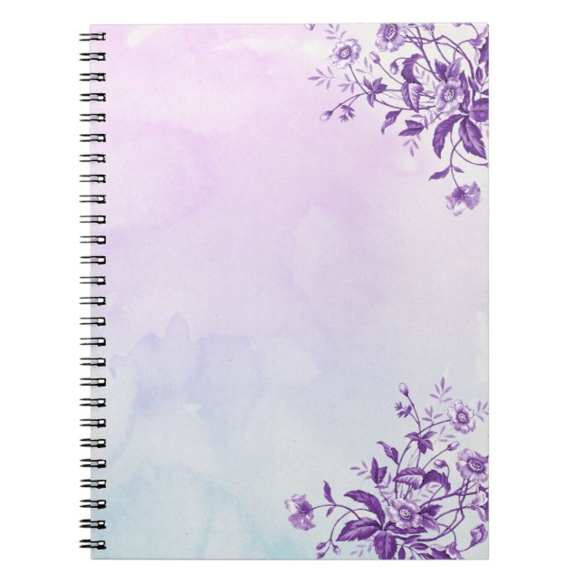 Caderno Espiral Charming Floral (Frente)