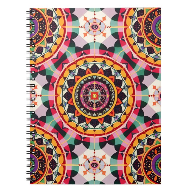 Caderno Espiral Charming Mandala Pattern (Frente)