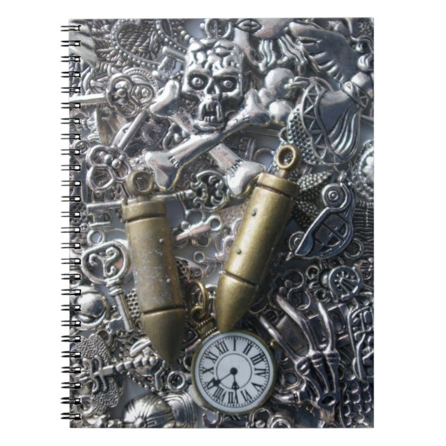 Caderno Espiral Charms Steampunk (Frente)